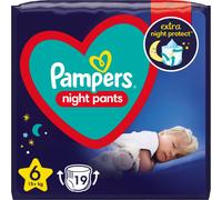 Pampers Night Pants Size 6 pannolini a mutandina usa e getta per la notte 13+ kg 19 pz