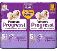 Pampers PAMPERS PROGRESSI PANNOLINO JUNIOR PACCO DOPPIO 36 PEZZI