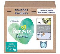 Pampers - Pannolini lavabili Harmony Hybrid per neonati, pannolini lavabili in confezione da 3-1 pezzo