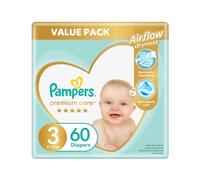 Pampers Pannolino monouso Premium Care Taglia 3 6-10 kg 60 pz Bianco