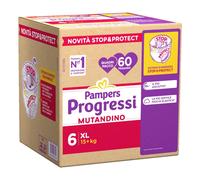 Fater PAMPERS PROGRESSI MUTANDINA QUADRI XL 60 PEZZI