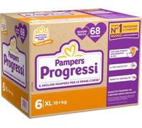 PAMPERS Progressi 68 pannolini Taglia 6+ dai 16kg