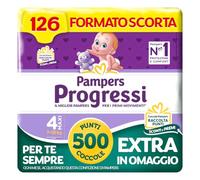 Pampers Progressi Maxi, Taglia 4 (7-18 kg), 126 Pannolini Bambino