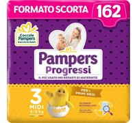 Pampers Progressi Midi 162 Pannolini Taglia 3 4-9 Kg