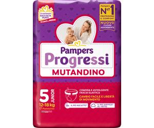 Pampers Progressi Mutandina Junior 17 Pezzi