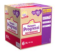 Fater PAMPERS PROGRESSI MUTANDINA QUADRI XL 60 PEZZI