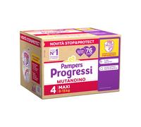 Pampers progressi mutandino maxi quadri pacco x76