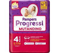 PAMPERS Progressi Mutandino Taglia 4 Maxi dagli 8 ai 15kg