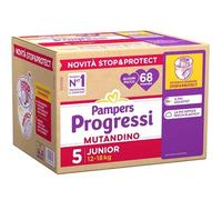 Pampers Progressi Mutandino Quadripack Tg.5 Junior 12-18kg 68pz