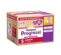 Pampers Progressi Mutandino Quadripack Tg.5 Junior 12-18kg 68pz