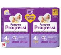 Pampers Progressi Pannolino Maxi Pacco Dppio 42 Pezzi