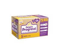 Pampers Progressi Quadri Pannolini Midi Taglia 3 (4-9 kg) Offerta 108 Pannolini