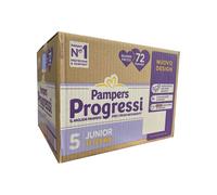 Pampers Progressi Pannolini Junior N.5 11-25 kg 72 pezzi pacco scorta