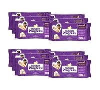 Pampers Progressi Salviette Umidificate per Neonati e Bambini, 810 Unità (18 Confezioni), Formato Scorta, Pelli Sensibili, Senza Profumi Aggiunti, 0% Alcol e Parabeni, Protezione da Irritazioni