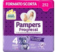 PAMPERS PROGRESSI TAGLIA 4 MAXI (7-18KG) 252 PANNOLINI