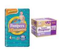 Pampers Quadri Progressi Junior 11-25Kg + Pampers Il Costumino 4 1 St