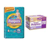 Pampers Quadri Progressi Maxi 7-18 Kg + Pampers Il Costumino 4 1 St