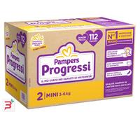PAMPERS QUADRI PROGRESSI MINI 112 PEZZI