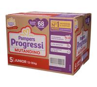 Fater PAMPERS PROGRESSI MUTANDINA QUADRI JUNIOR 68 PEZZI