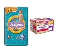 Pampers Quadri Progressi Mutandino XXL 17+ Kg + Pampers Il Costumino 5