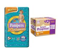Pampers Quadri Progressi XL 16+ Kg + Pampers Il Costumino 5+ 1 St