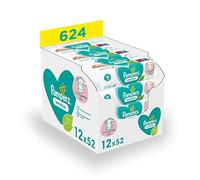 Pampers Sensitive Salviette umidificate per neonati e bambini pulizia delicata della pelle sensibile del bambino 12 x 52 pezzi