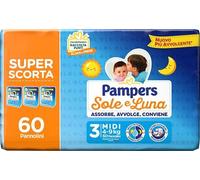 pampers sole luna trio midi 60 pezzi