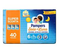 Pampers Sole e Luna XL 6 15-30kg 40 pz Pannolini