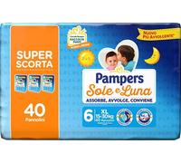 Pampers Sole e Luna XL 6 15-30kg 40 pz Pannolini