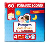 Pampers Sole e Luna Mut Maxi, Taglia 4 (8-15 kg), 60 Pannolini Bambino