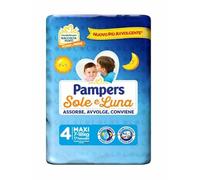 PAMPERS SOLE E LUNA TAGLIA 4 MIS.7-18 KG 22 PANNOLINI X 6 PEZZI TOT.132