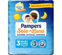 Pampers Sole&Luna 3 4-9 Kg. 20 Pz.Pannolini Midi