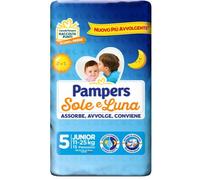 Pampers Sole e Luna Pannolini Taglia 5 Junior (11-25 kg) 15 pezzi