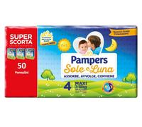 Pampers Sole Luna Triopack Taglia 4 Maxi (7-18 Kg) Confezione da 50 pannolini