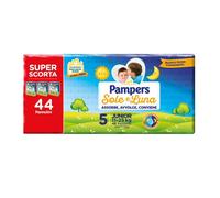 Pampers Sole Luna Tripack Taglia 5 Junior (11-25 Kg) Confezione da 44 pannolini