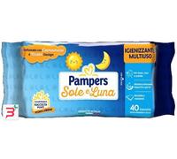 PAMPERS WIPES SOLE & LUNA 40 PEZZI