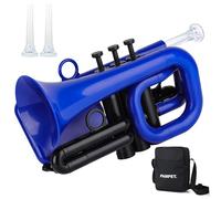 PAMPET DOLPHIN - Tromba tascabile in plastica Sib, tromba standard, per studenti, principianti, trombe in Sib, strumento (blu)