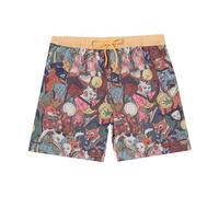 Pampling Costume da Bagno Uomo - Design Originali, Asciugatura Rapida, Vita Elastica con Cordino Regolabile, Tasche Laterali e Posteriori - Perfetto per Mare e Piscina (One Hundred Demons, XL)