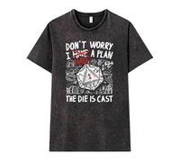 Pampling Maglietta a Maniche Corte, 100% Cotone, Abbigliamento Unisex per Uomo e Donna, Serigrafata con Girocollo e vestibilità Regolare, Colore Nero (The Die is Cast, M)