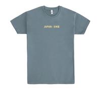 Pampling Maglietta a Maniche Corte, 100% Cotone, Stampa Doppia, Abbigliamento Unisex per Uomo e Donna, Serigrafata con Collo Rotondo e Taglio Dritto, T-Shirt Blu (Land of Rising Sun, S)