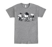 Pampling Maglietta a Maniche Corte, 85% Cotone, Abbigliamento Unisex per Uomo e Donna, Serigrafata con Girocollo e vestibilità Regolare, Colore Grigio (Computer Mafia, XXL)