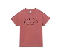 Pampling Maglietta Bambino e Bambina a Maniche Corte 100% Cotone, T-Shirt in Tessuto Morbido e Traspirante con Stampe Originali, Colore Rosa (Not Today, S)