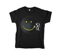 Pampling T-Shirt Bambino Make a Smile Astronauta - 100% Cotone - Serigrafia Nero Small