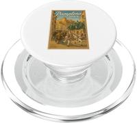 Pamplona Spagna 50s Retro Vintage Travel Poster Art Graphic PopSockets PopGrip per MagSafe