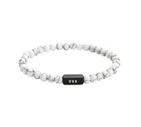 PAMTIER Angelo Numero Bracciale per Donne Uomini Perline 20CM Bianco 999