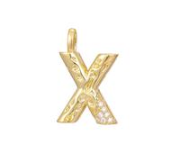PAMTIER Initial Collane per Donne A-Z Lettera Oro Placcato Acciaio Inossidabile Zirconia Cubica Personalizzato Dichiarazione Delicato Alfabeto Catena Charm Ciondolo Gioielli Oro Lettera X