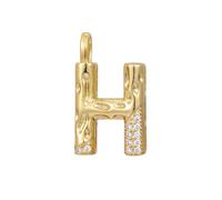 PAMTIER Initial Collane per Donne A-Z Lettera Oro Placcato Acciaio Inossidabile Zirconia Cubica Personalizzato Dichiarazione Delicato Alfabeto Catena Charm Ciondolo Gioielli Oro Lettera H