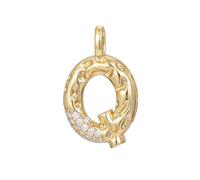 PAMTIER Initial Collane per Donne A-Z Lettera Oro Placcato Acciaio Inossidabile Zirconia Cubica Personalizzato Dichiarazione Delicato Alfabeto Catena Charm Ciondolo Gioielli Oro Lettera Q