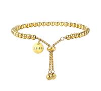 PAMTIER Numero Angelo 11 11 Bracciali per Donne Fortunato Regolabile Acciaio Inossidabile Perline Catena Argento Oro Placcato Personalizzato Delicato Elegante Gioielli Oro