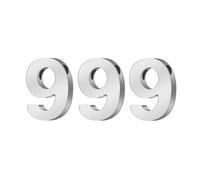 PAMTIER Numero Angelo Collane per Donne 000 111 222 333 444 555 666 777 888 999 Oro/Argento Placcato Semplice Acciaio Inossidabile Delicato Ciondolo Personalizzato Gioielli Argento Numero 999